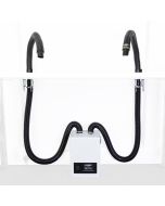 The two-arm BOFA V250 setup allows two users safe extraction of fumes. This image we produced here at Somerset Solders.